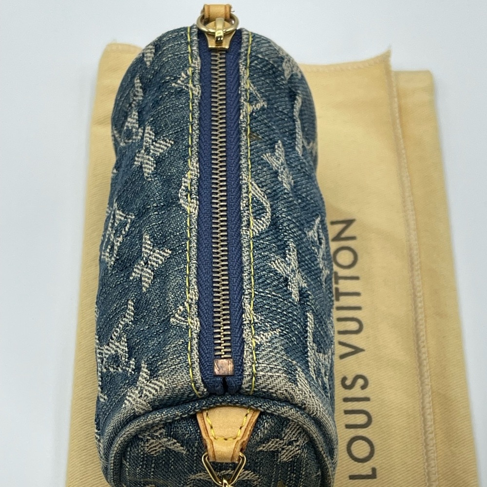 Louis Vuitton Denim Trousse Truth Speedy Pm Mini Pochette Pouch Limited Edition - Picture 5 of 16
